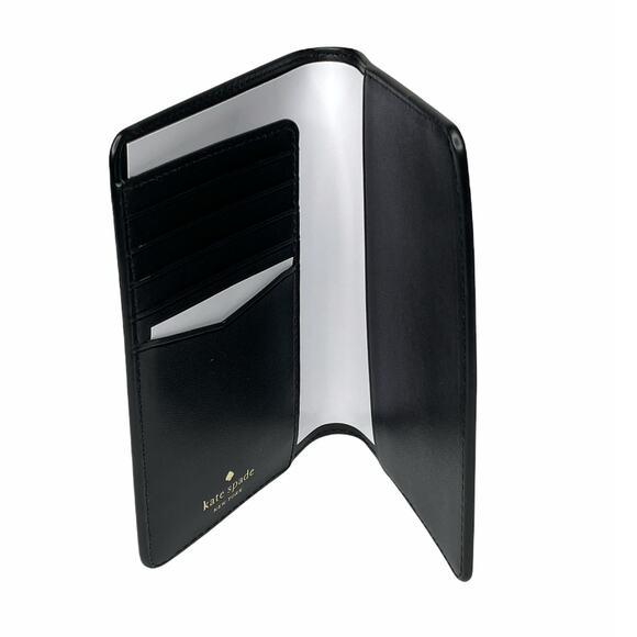 Kate spade Staci Black Passport Wallet Case - Picture 3 of 4